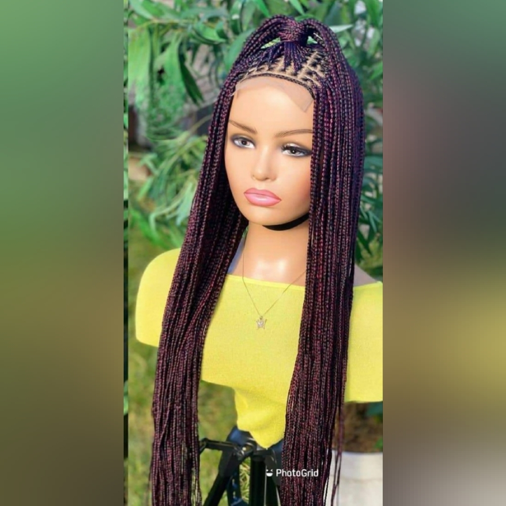 1b/Burgundy 38", 5/5 Lace closure braided unit. NWOT.  Made in Africa.